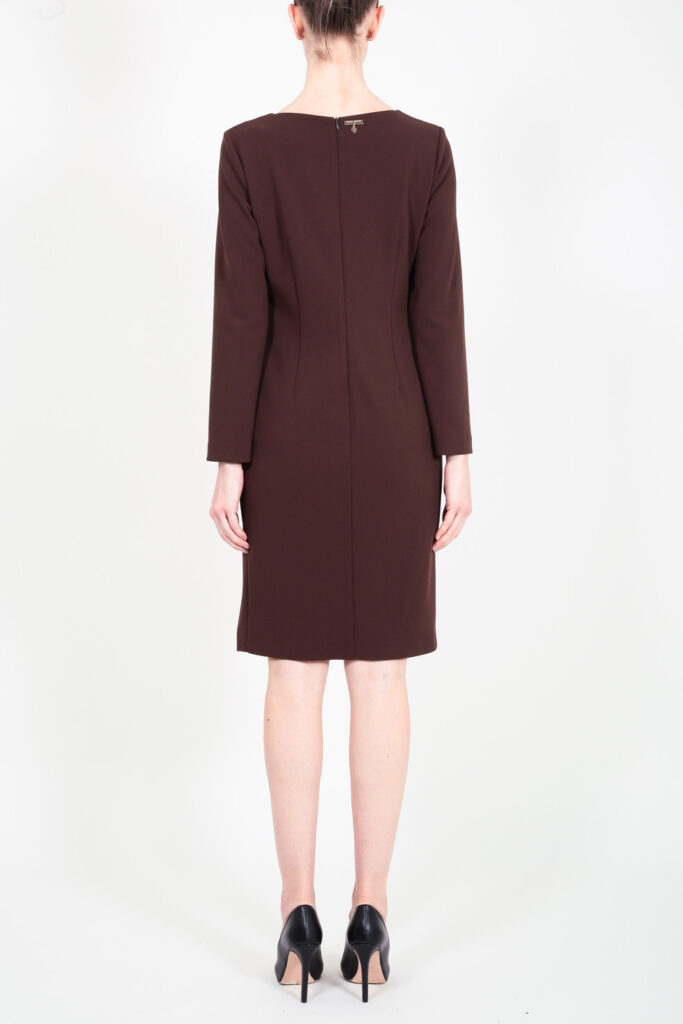 ELISA FANTI F/W 21/22 SERIE My Secret Garden ABITO MIDI A SACCHETTO SAGOMATO IN CREPE