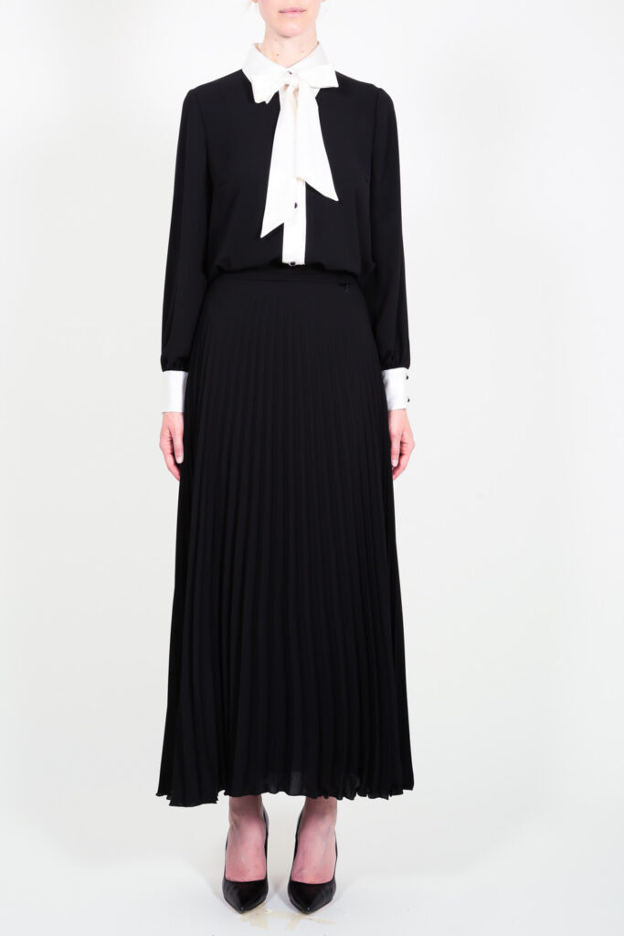 ELISA FANTI F/W 21/22 SERIE ForeveRed CAMICIA IN SETA BI-COLOR