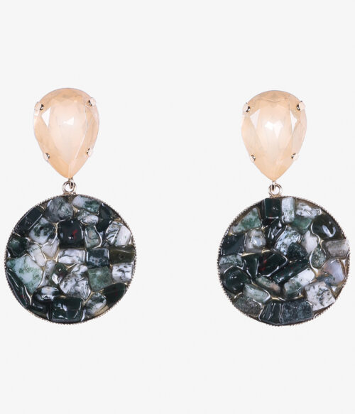 ELISA FANTI S/S 2022 ORECCHINI PENDENTI CON PIETRE DURE