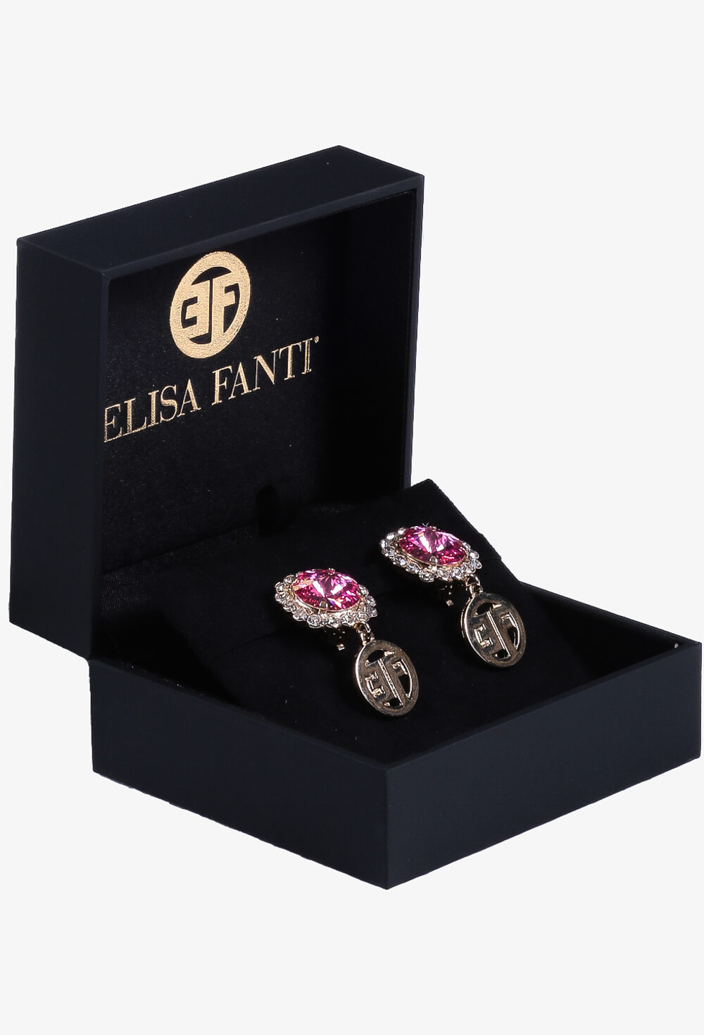 ELISA FANTI S/S 2022 ORECCHINI PENDENTI CON PIETRE MULTICOLORE