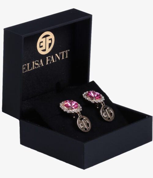 ELISA FANTI S/S 2022 ORECCHINI PENDENTI CON PIETRE MULTICOLORE
