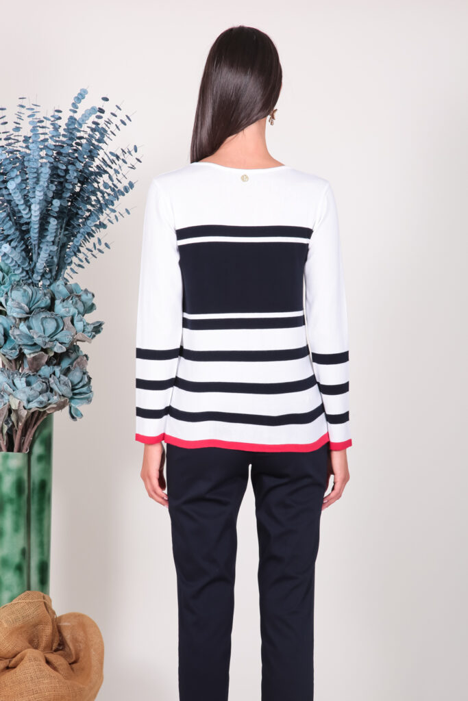 ELISA FANTI S/S 2022 MAGLIA IN FILATO DI VISCOSA E STRASS